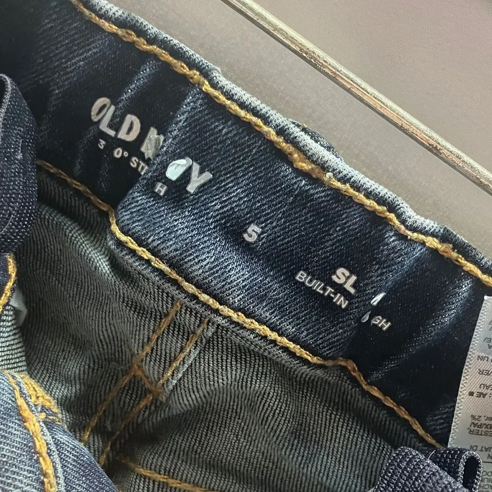 Old Navy Kids Dark Blue Slim/Stretch Jeans